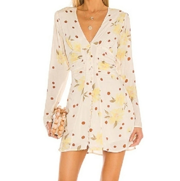 Free People Dresses & Skirts - FREE PEOPLE Date Night mini dress buttons NWT